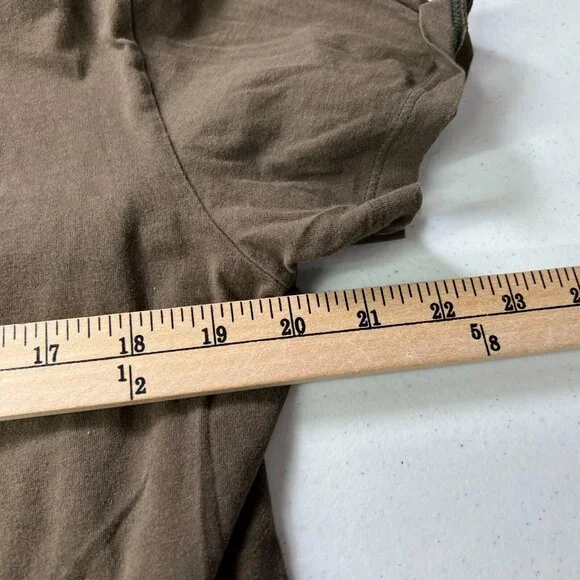 Armani Exchange Short Sleeve V-Neck T-Shirt Womens Large Slim Pima Cotton - Picture 4 of 5